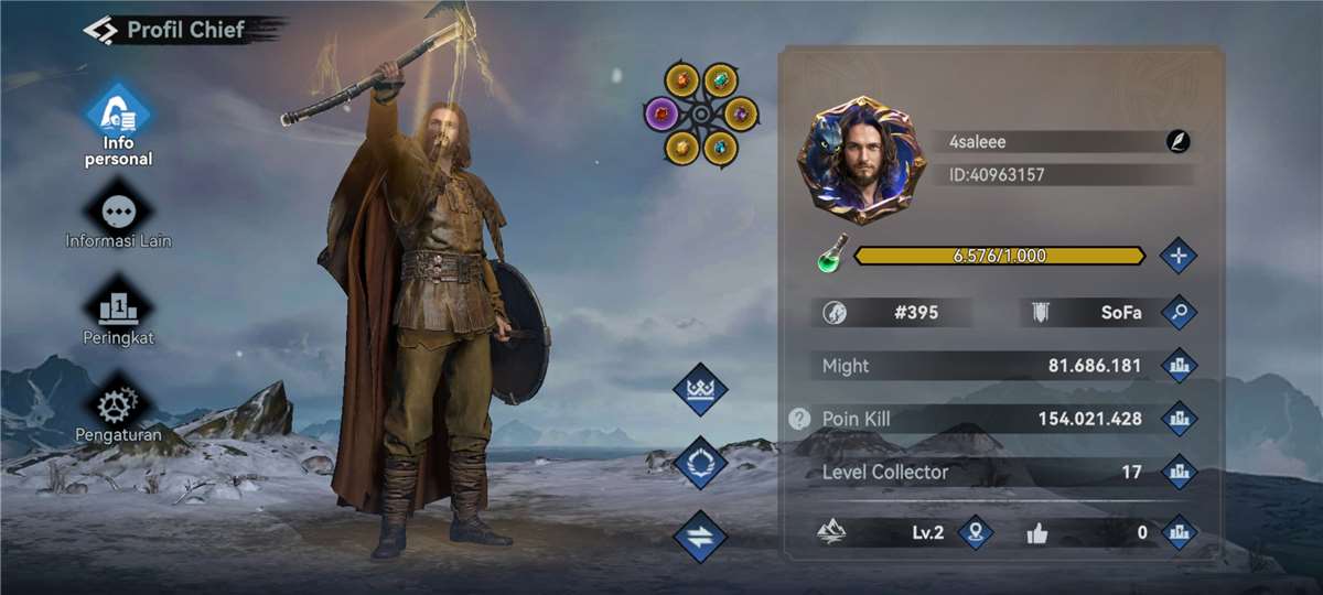 Penjualan akun permainan Viking Rise