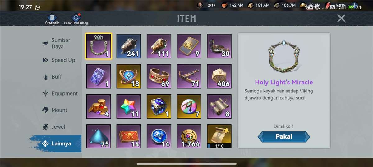 Penjualan akun permainan Viking Rise