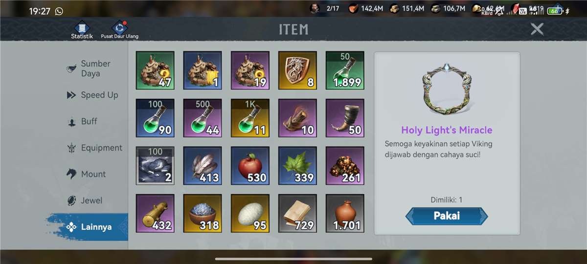 Penjualan akun permainan Viking Rise