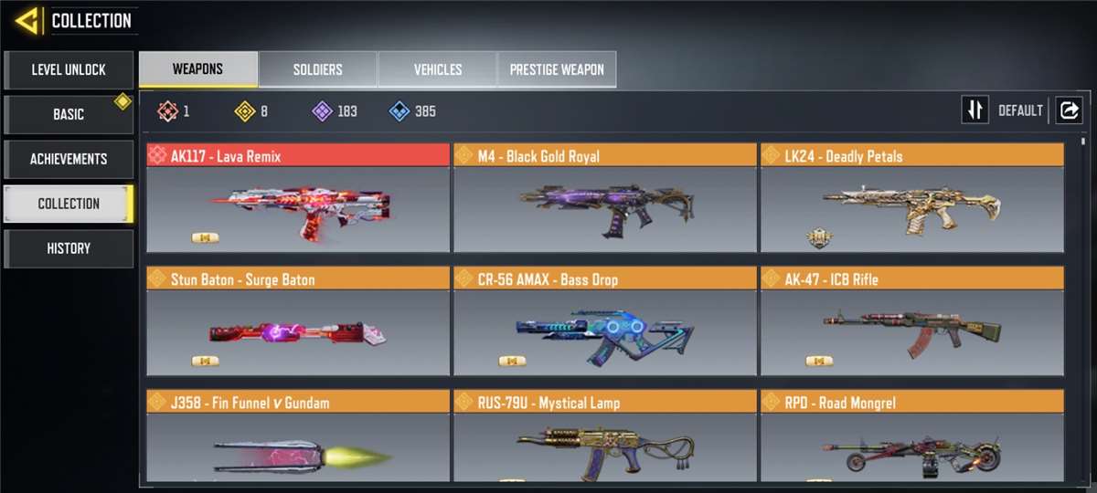 Game account sale Call of Duty Mobile