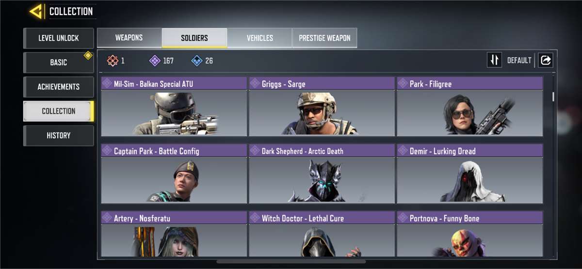 Game account sale Call of Duty Mobile