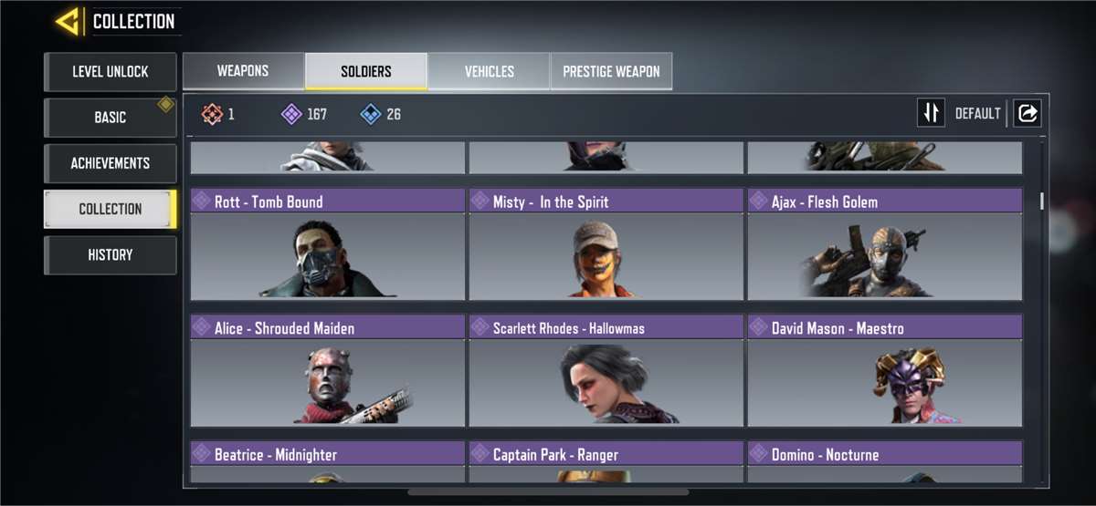 Game account sale Call of Duty Mobile