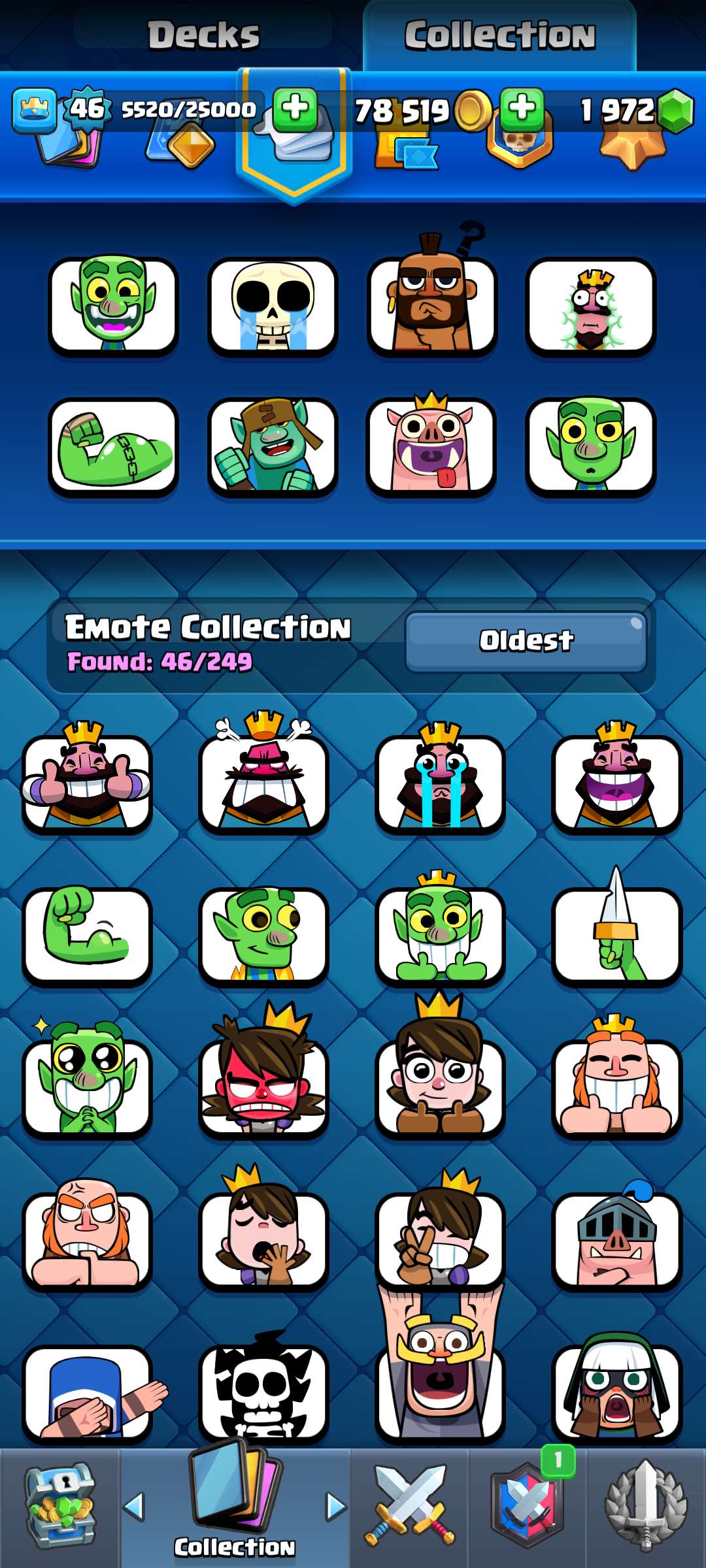 Game account sale Clash Royale