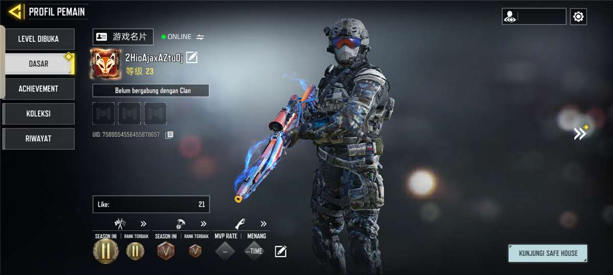 Penjualan akun permainan Call of Duty Mobile