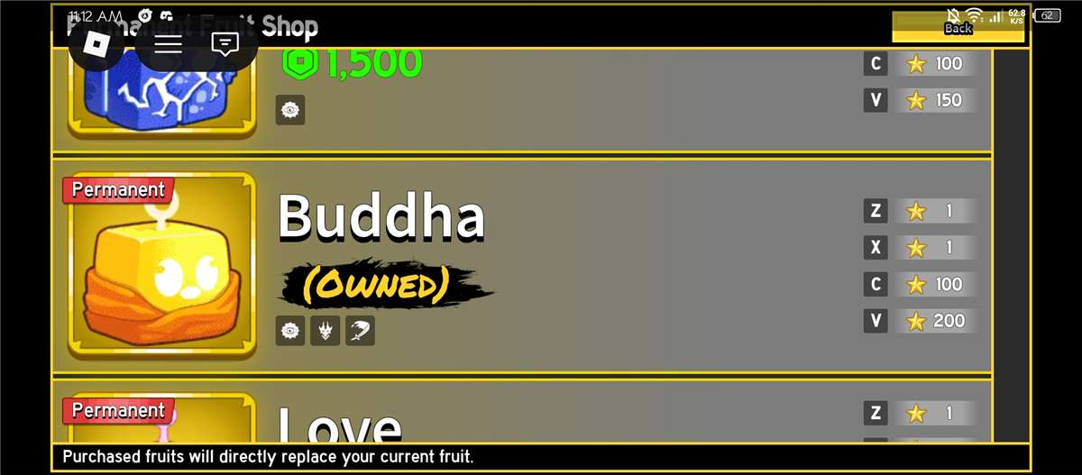 Game account sale Roblox