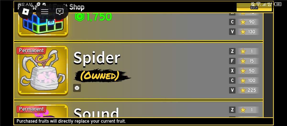 Game account sale Roblox