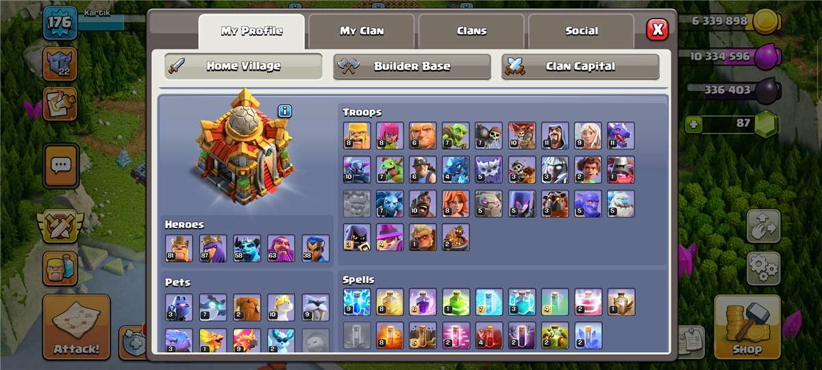 Game account sale Clash of Clans