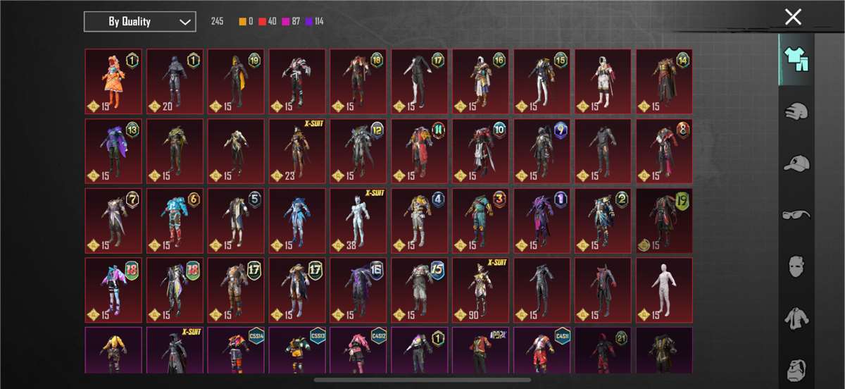 Game account sale PUBG MOBILE