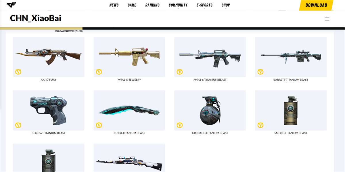 Game account sale CrossFire