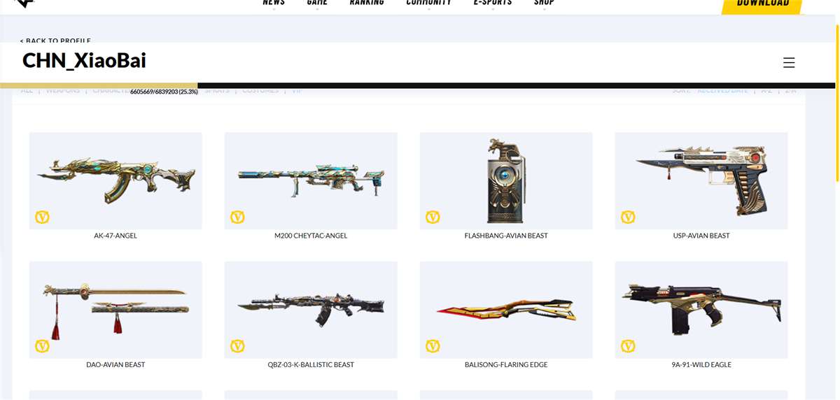 Game account sale CrossFire