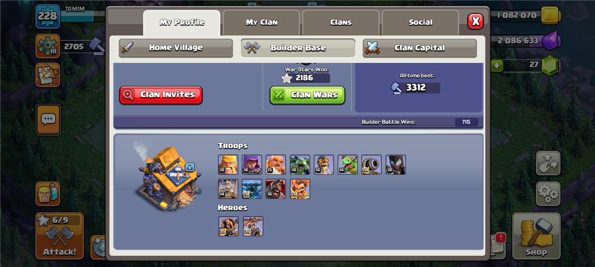 Game account sale Clash of Clans