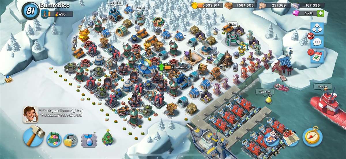 Game account sale Boom Beach