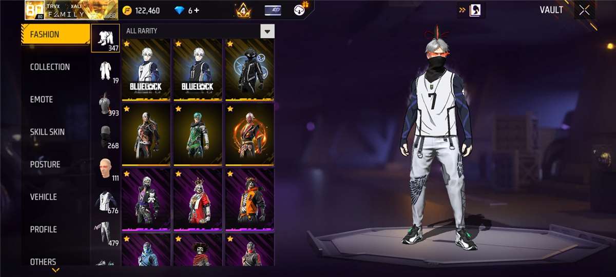 Game account sale Free Fire