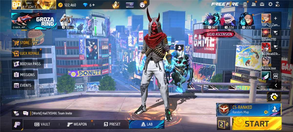 Game account sale Free Fire