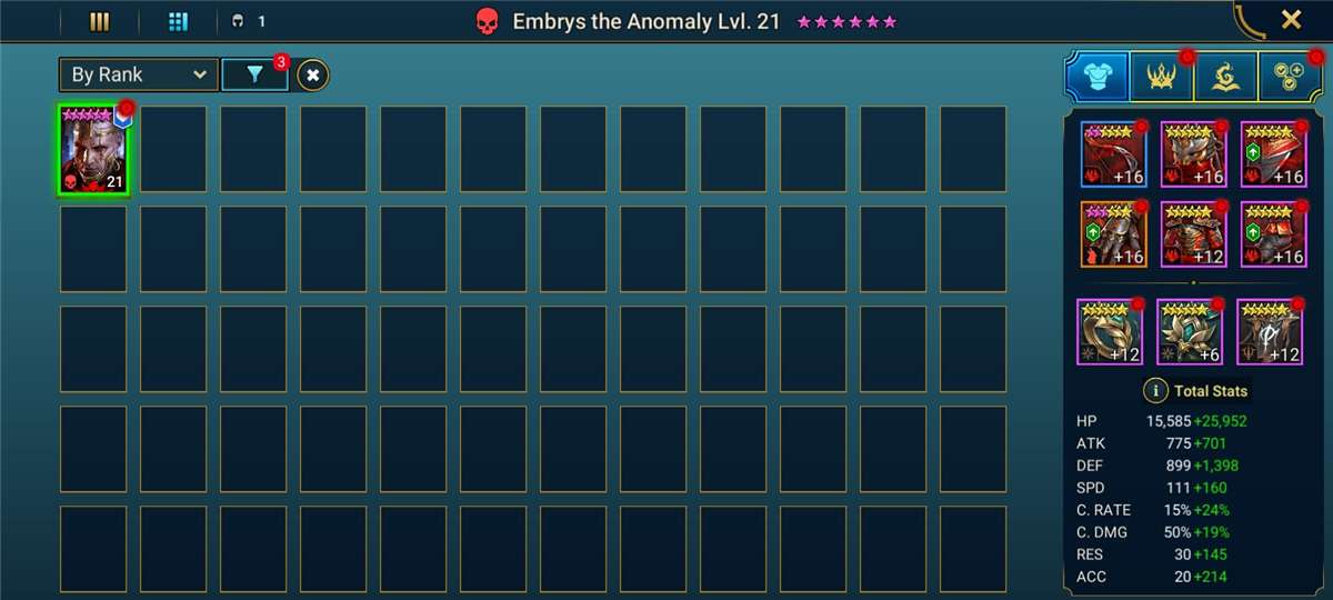 Game account sale Raid Shadow Legends