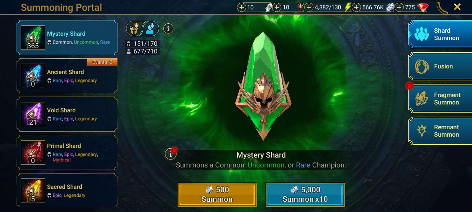 Game account sale Raid Shadow Legends