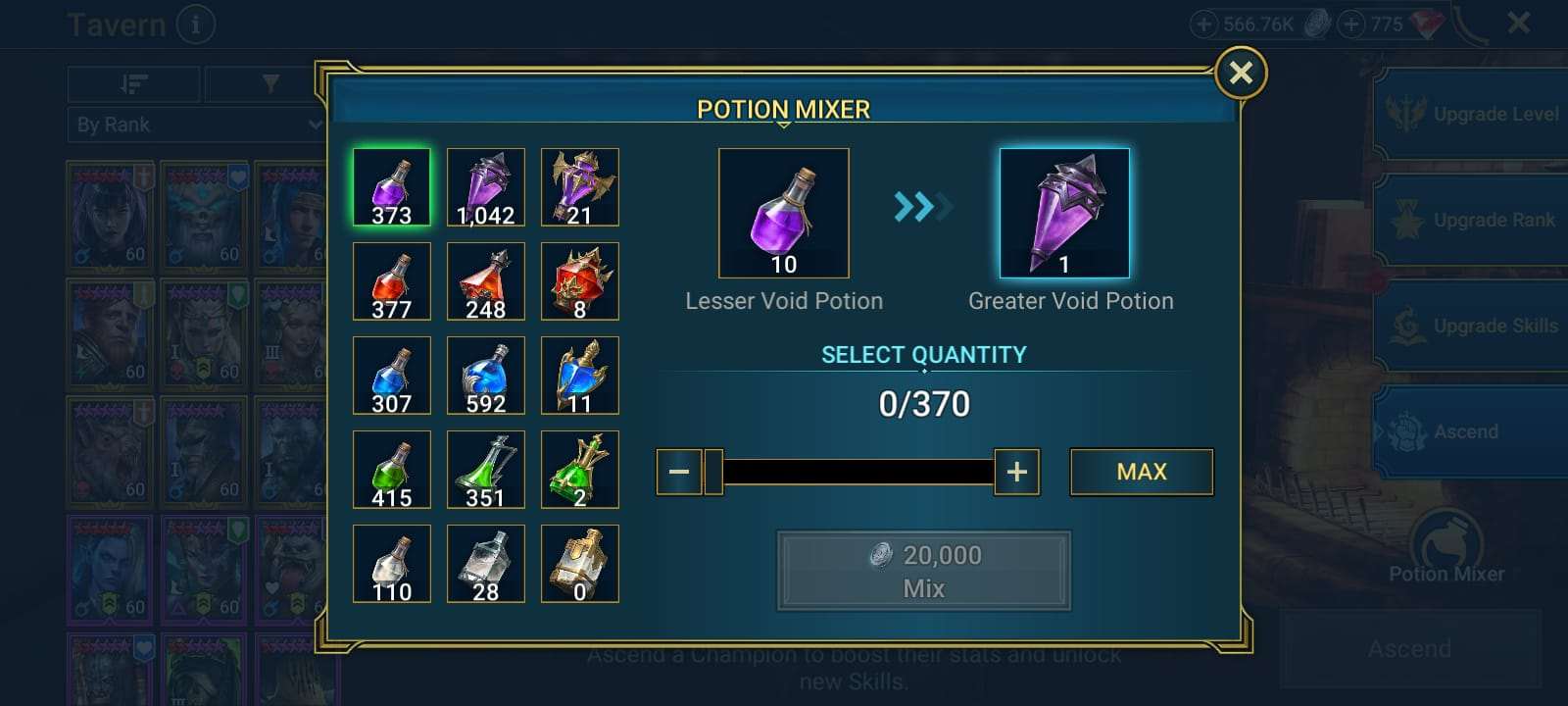 Game account sale Raid Shadow Legends