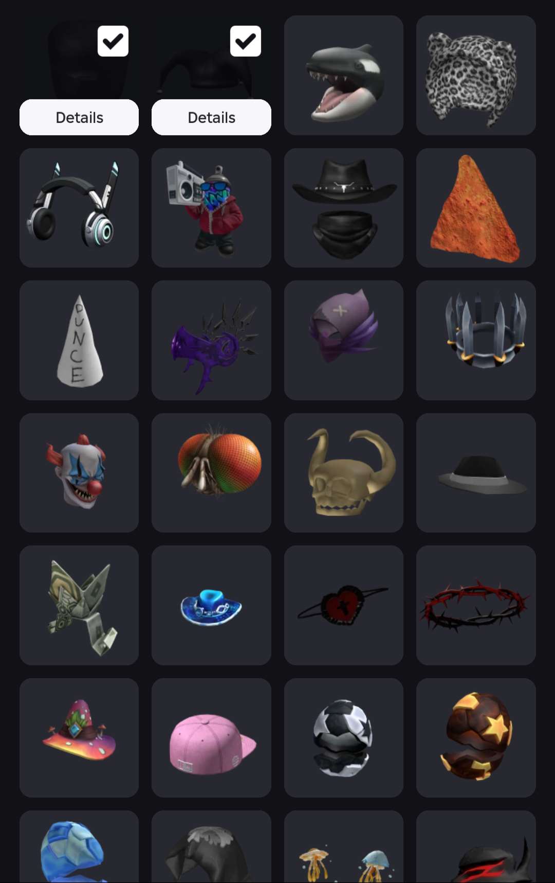 Game account sale Roblox