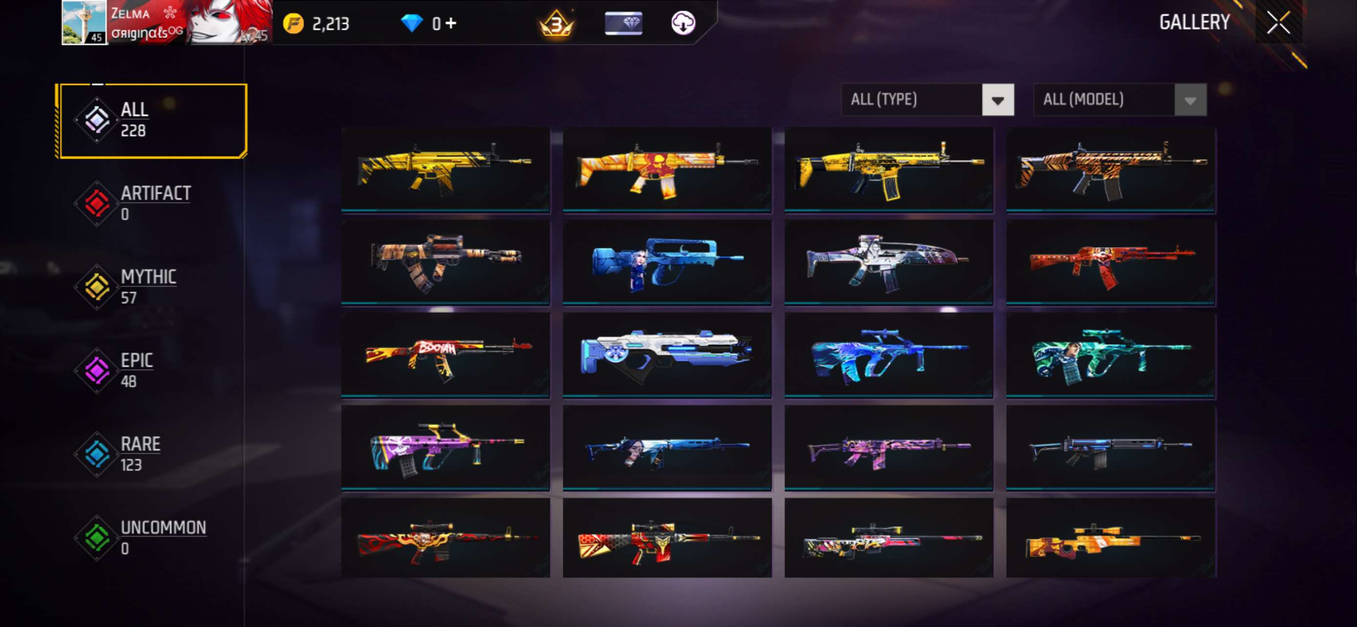 Game account sale Free Fire