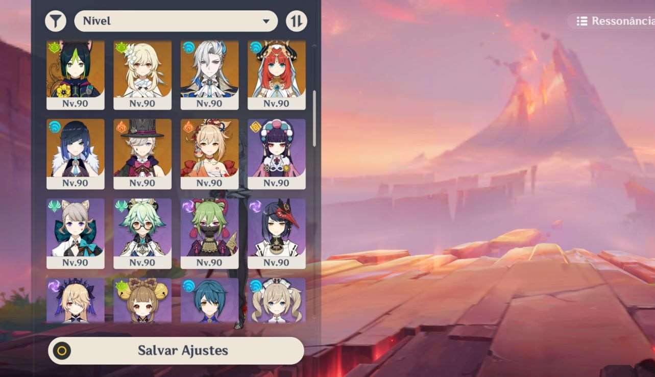 Venda de conta de jogo Genshin Impact