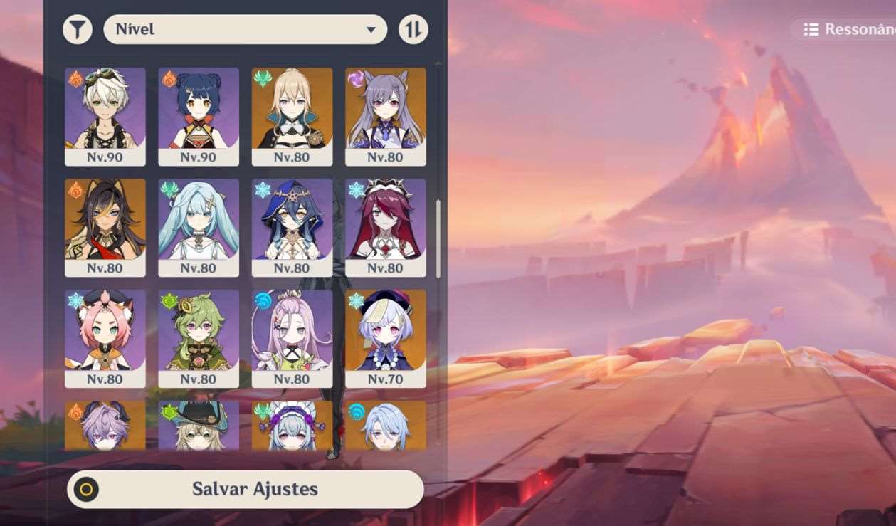 Venda de conta de jogo Genshin Impact