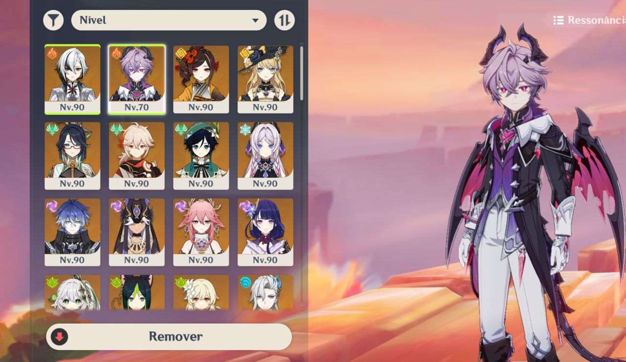 Venda de conta de jogo Genshin Impact