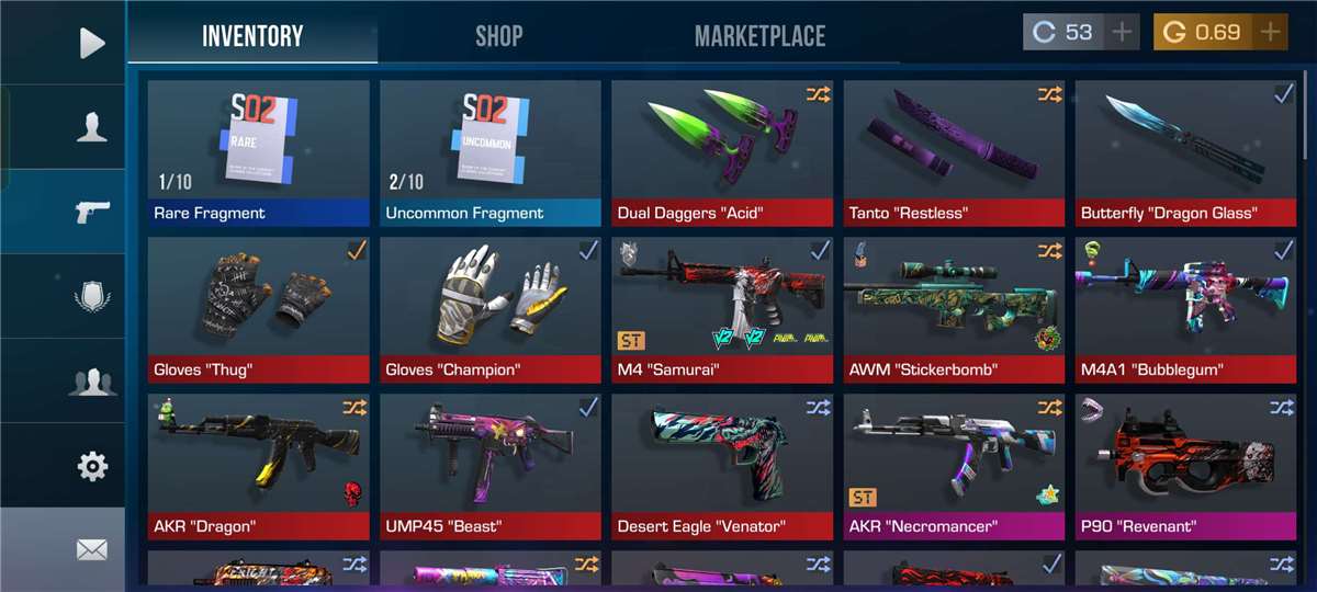 Game account sale Standoff 2