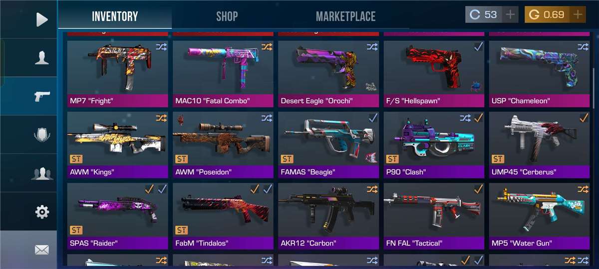 Game account sale Standoff 2