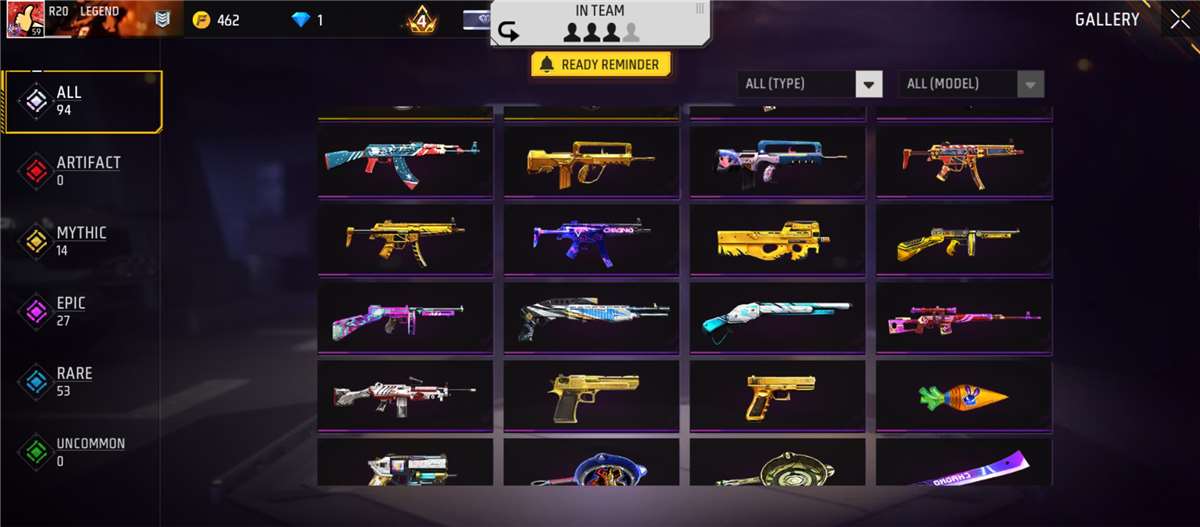 Game account sale Free Fire