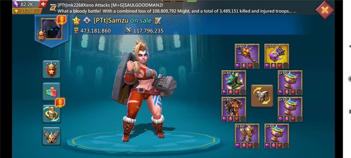 Penjualan akun permainan Lords Mobile