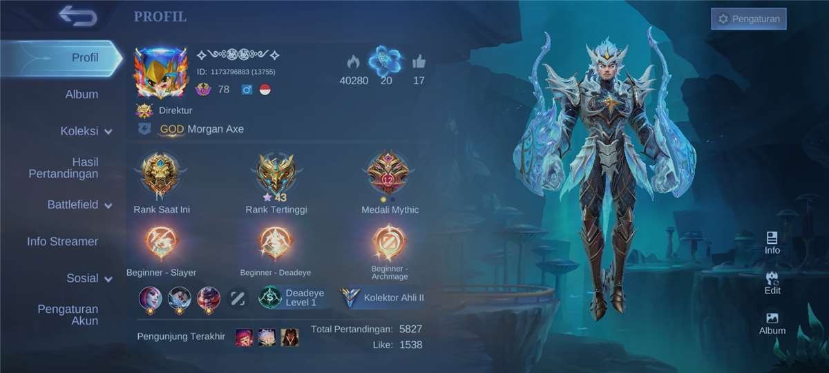 Penjualan akun permainan Mobile Legends