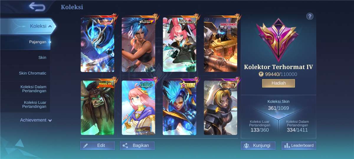 Penjualan akun permainan Mobile Legends