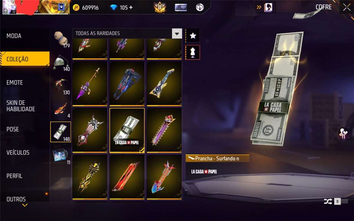 Game account sale Free Fire