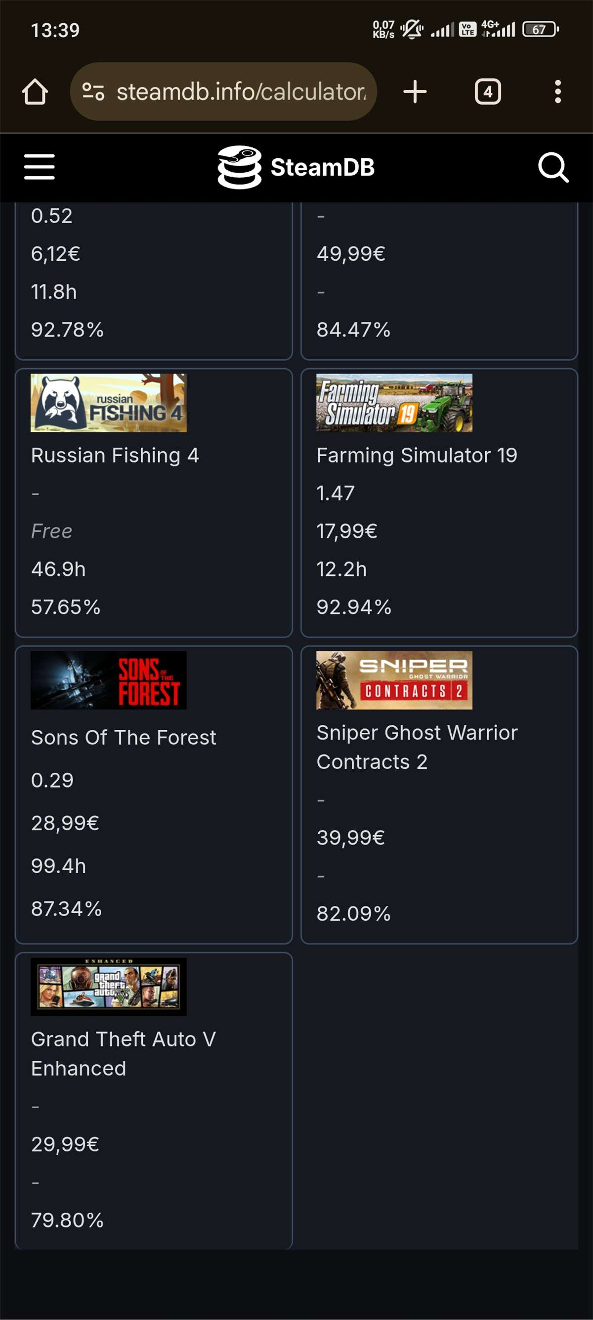Game account sale Steam