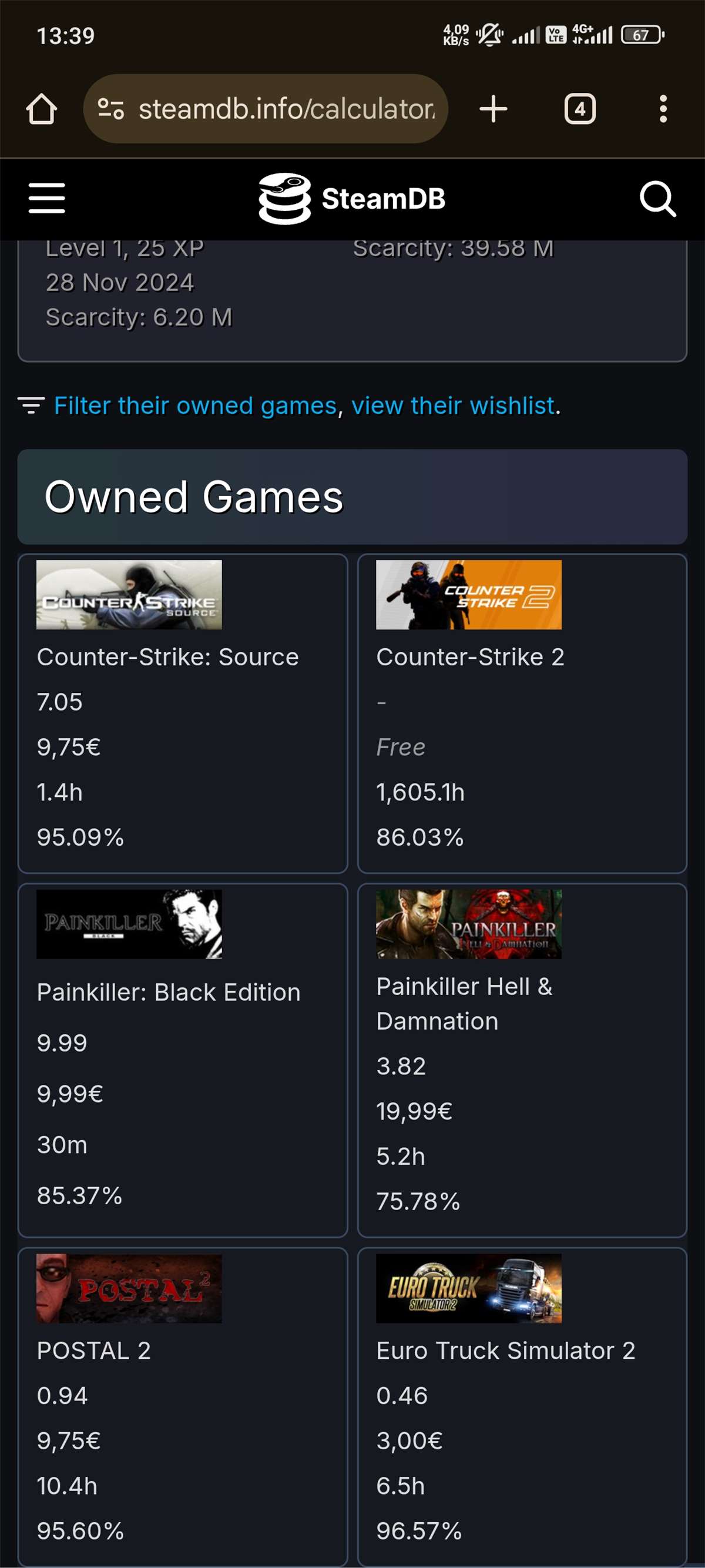 Game account sale Steam