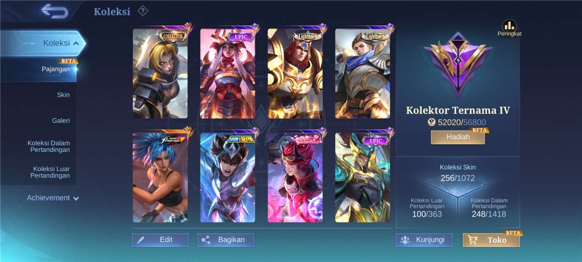 Penjualan akun permainan Mobile Legends