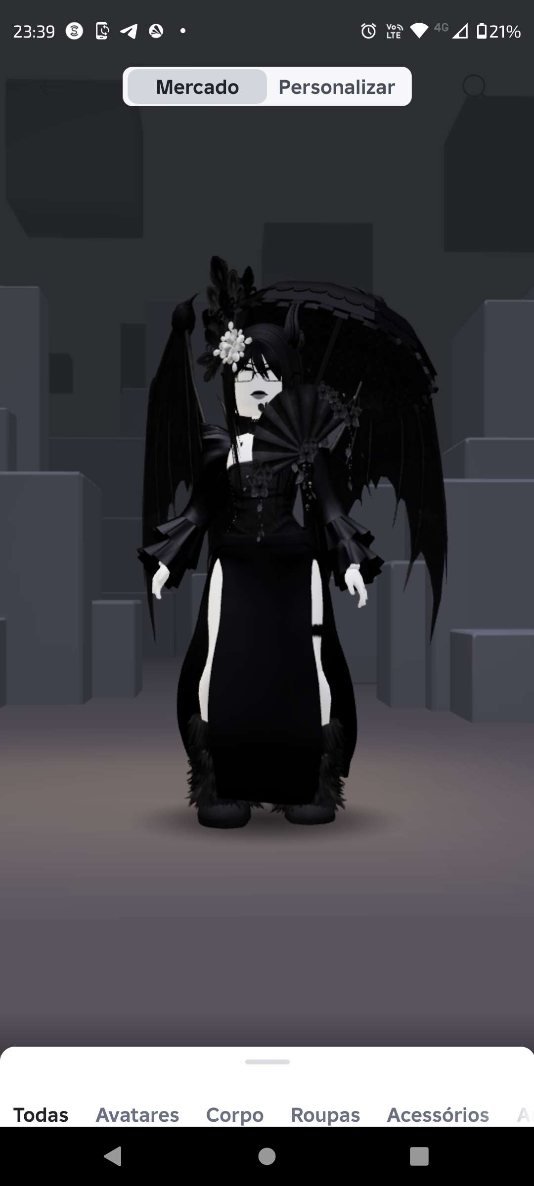 Venda de conta de jogo Roblox