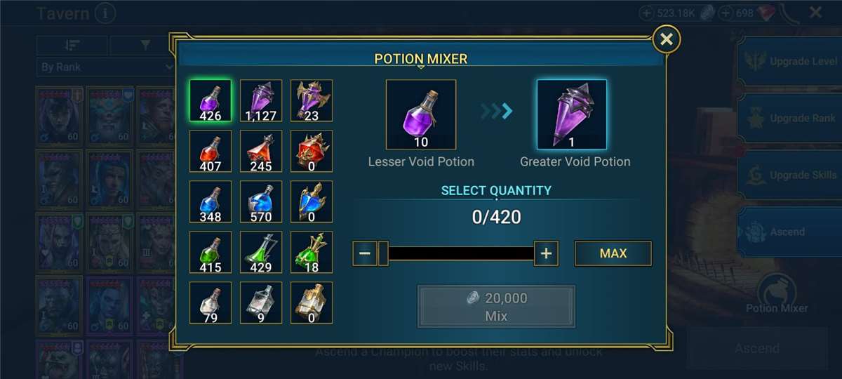 Game account sale Raid Shadow Legends