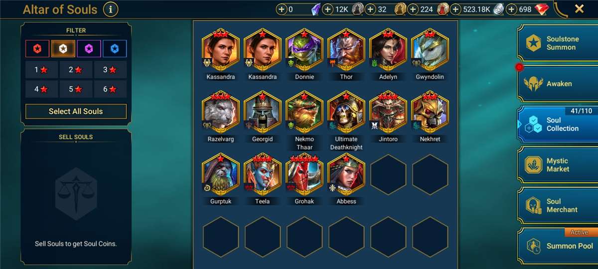 Game account sale Raid Shadow Legends