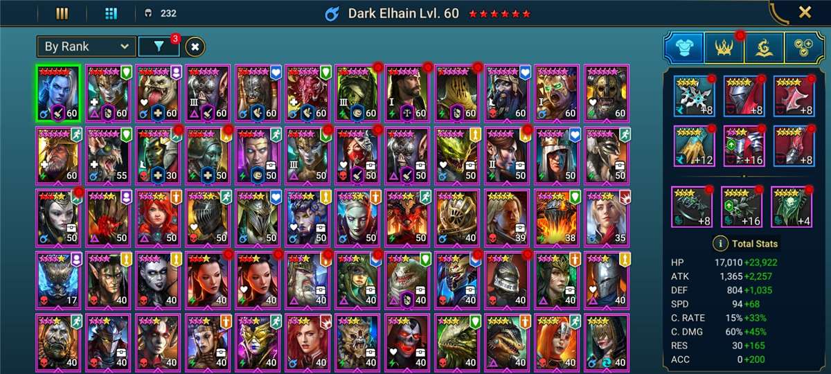 Game account sale Raid Shadow Legends