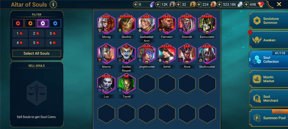 Game account sale Raid Shadow Legends