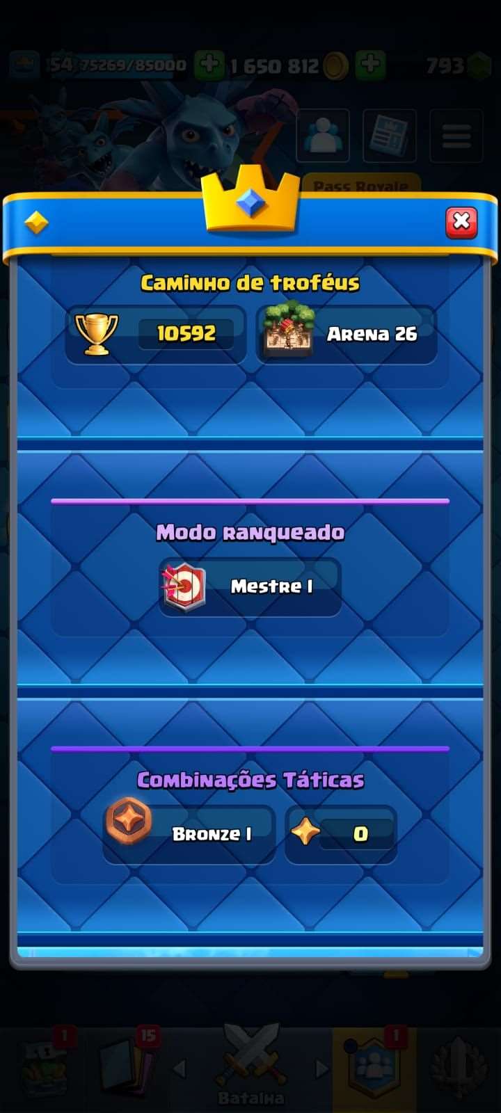 Game account sale Clash Royale