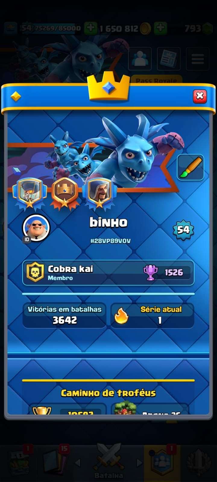 Game account sale Clash Royale