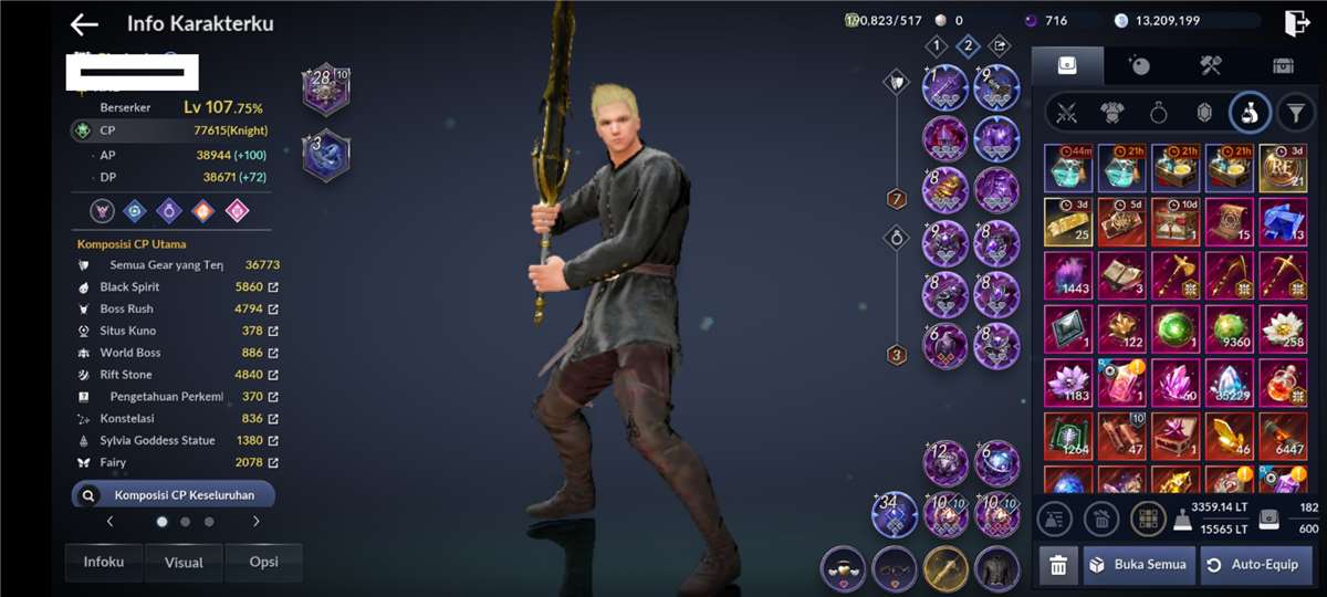 Penjualan akun permainan Black Desert Mobile