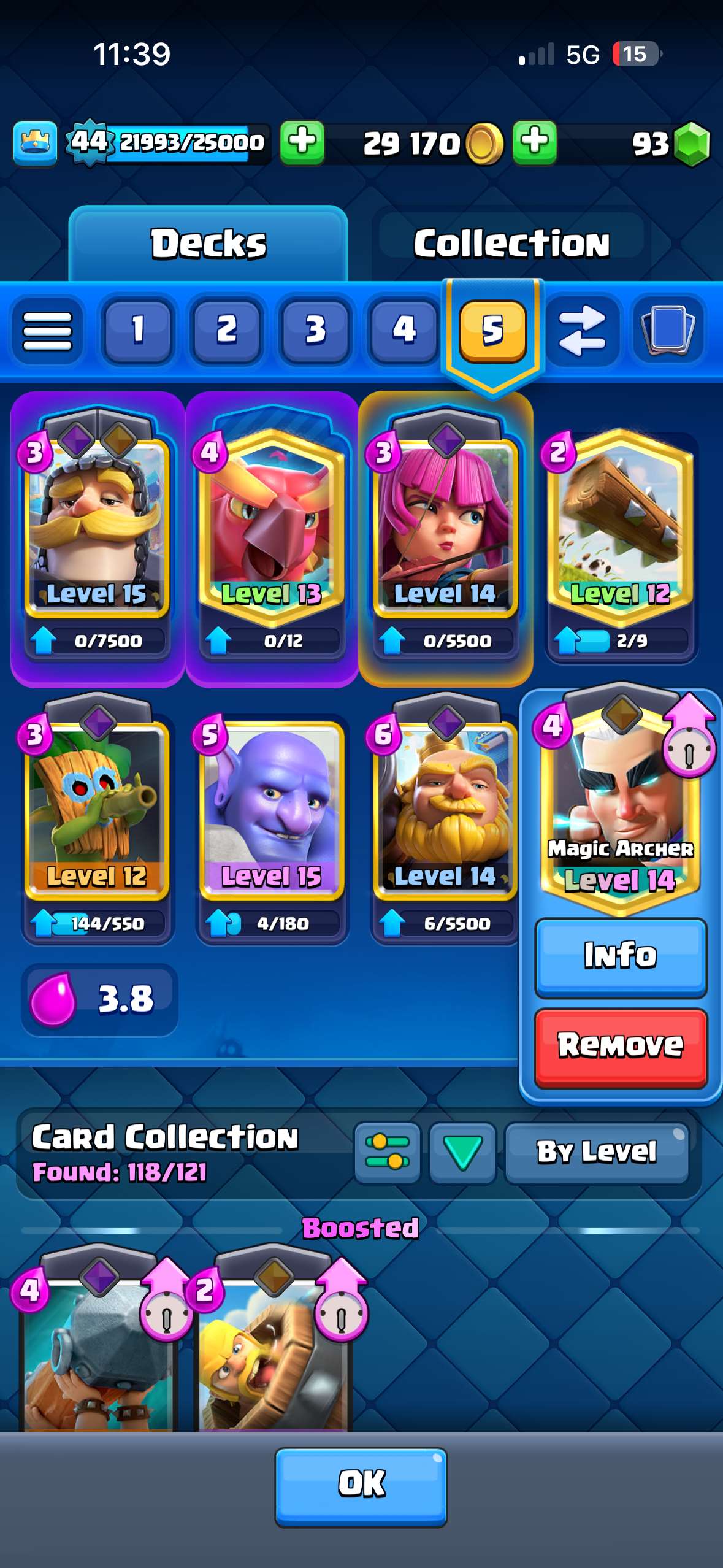 Game account sale Clash Royale