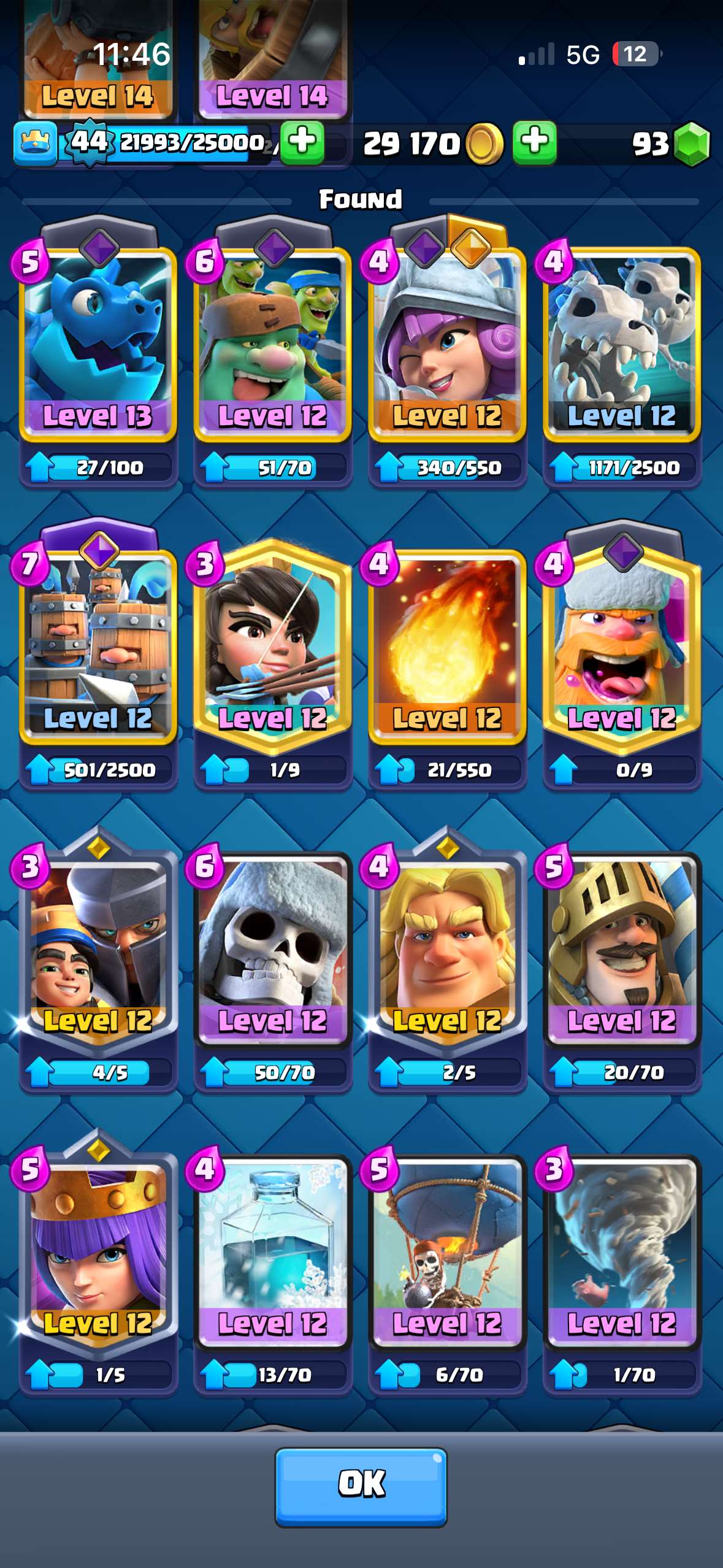 Game account sale Clash Royale