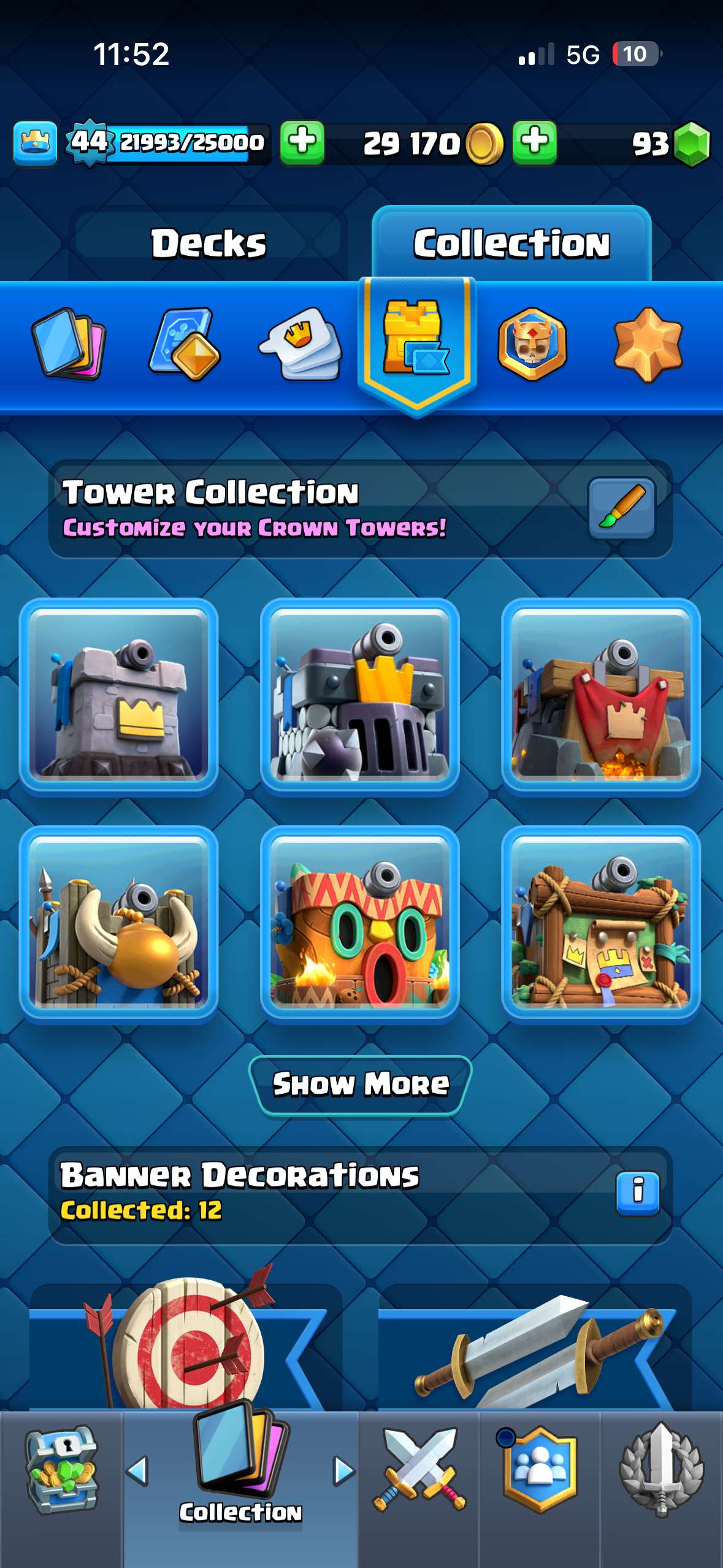 Game account sale Clash Royale