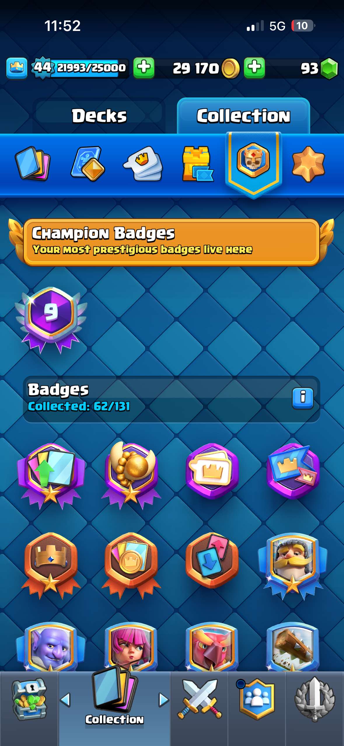 Game account sale Clash Royale