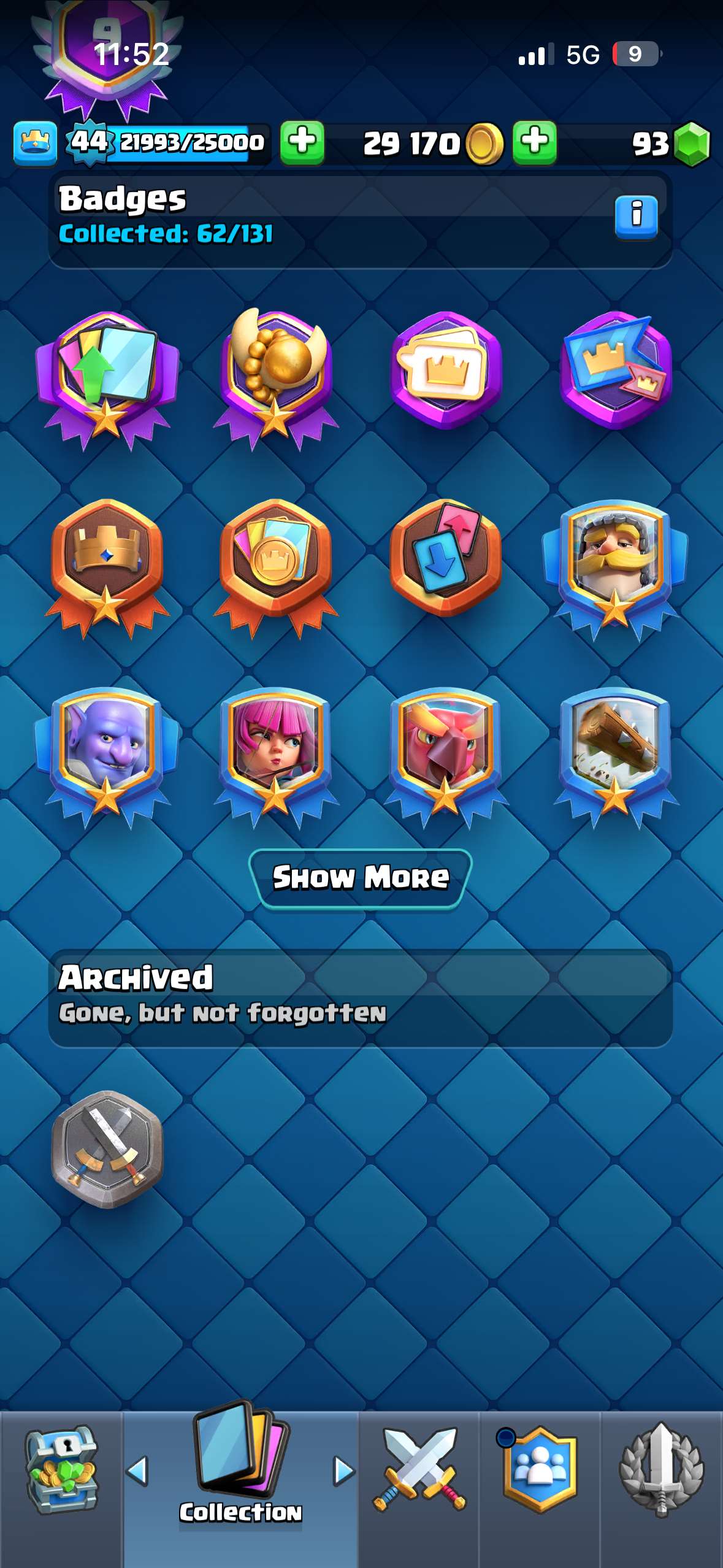 Game account sale Clash Royale
