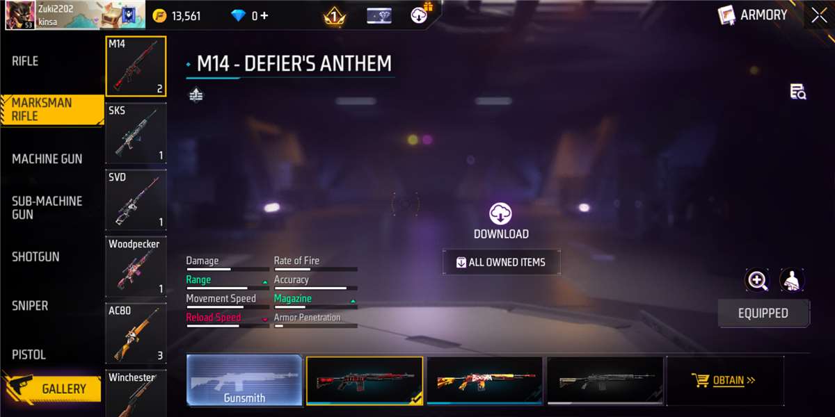 Game account sale Free Fire